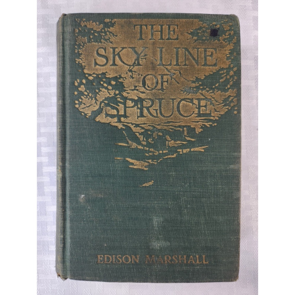 The Skyline of Spruce by Edison Marshall Vintage 1922 First Edition Antique Book